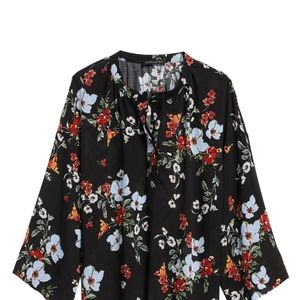 Banana Republic Print Popover Top 100% Viscose Ray